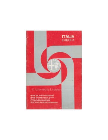 1981 ALFA ROMEO SERVICE HANDBOEK, Ophalen of Verzenden