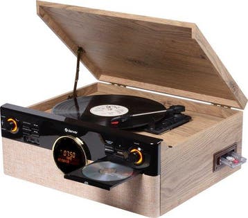 2dekans | Denver Retro Platenspeler - Radio - CD - Cassette, Ophalen of Verzenden, Nieuw