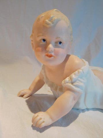 Piano baby - Gebruder Heubach - Figure - Bebé gateando -