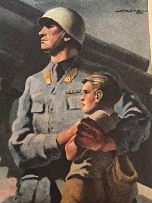 Italië - Propagandakaart militair RSI, Italiaanse Sociale, Verzamelen, Postkaarten | Buitenland