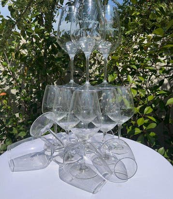 Champagneglas (12) - Kristal - Dom Pérignon, Antiek en Kunst