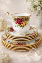 Royal Albert - Service à café (12) - Old country roses -