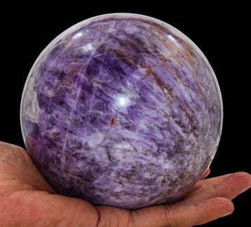 Chevron Amethyst & Rode Cacoxeniet Bol - 110 mm - 1,97 kg, Collections