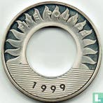 Guernsey 5 pounds 1999 (PROOF) Millennium, Postzegels en Munten, Verzenden, Overige landen, Losse munt, Goud