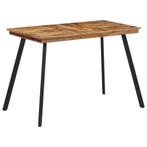 vidaXL Eettafel 120x62x76 cm massief teakhout, Verzenden, Nieuw