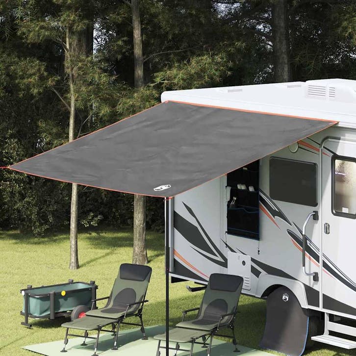 vidaXL Waterdichte Tarp -persoons 240 x 350 cm Grijs en, Caravanes & Camping, Tentes, Envoi