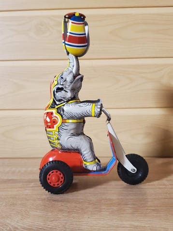 Made In U.S. Zone Germany - Blikken speelgoedfiguur -
