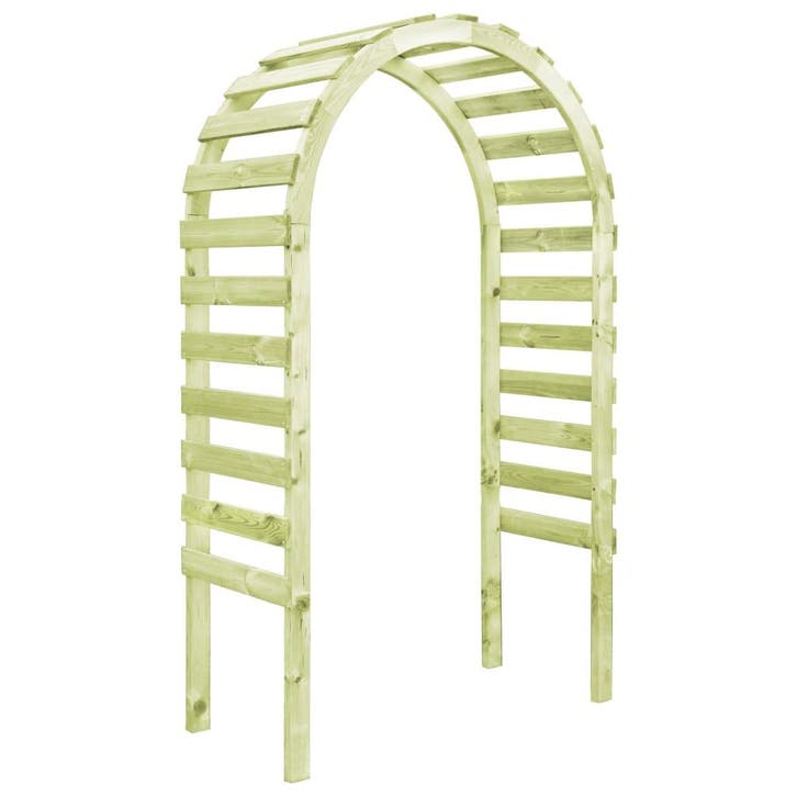 vidaXL Pergola 130x60x230 cm geïmpregneerd grenenhout, Jardin & Terrasse, Poteaux, Poutres & Planches, Envoi