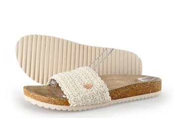 Esprit Slippers in maat 39 Beige, Slippers, Verzenden, Beige, Zo goed als nieuw