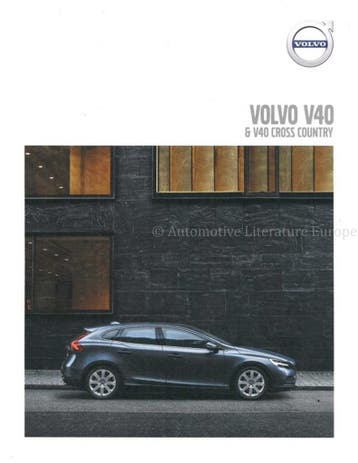 2018 VOLVO V40 (CROSS COUNTRY | R DESIGN) BROCHURE