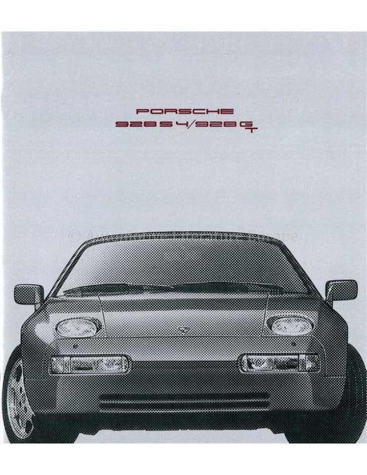 1991 PORSCHE 928 S4 & GT BROCHURE DUITS, Livres, Autos | Brochures & Magazines
