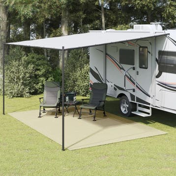 vidaXL Tenttapijt 5x3 m crèmekleurig, Caravanes & Camping, Verzenden