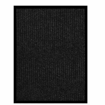 vidaXL Deurmat 60x80 cm gestreept antracietkleurig, Tuin en Terras, Verzenden, Nieuw