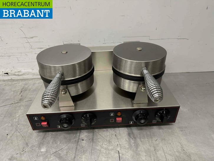 RVS Dubbel Wafelijzer met timer 230V Horeca, Zakelijke goederen, Horeca | Keukenapparatuur, Ophalen of Verzenden