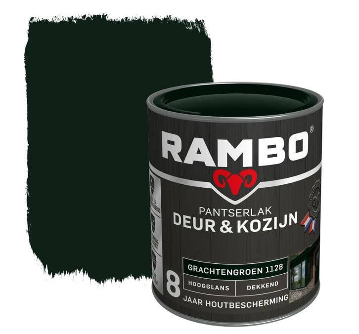 Rambo Pantserlak Deur en Kozijn Grachtengroen 0.75L, Doe-het-zelf en Bouw, Verf, Beits en Lak, Nieuw, Verzenden