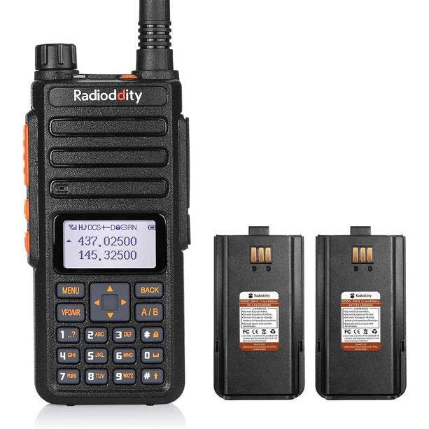 Radioddity - walkietalkie - zendvermogen 10 km - 10 Watt -, TV, Hi-fi & Vidéo, Radios, Envoi