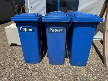 Blauwe afvalcontainer 240L (Afvalverwerking, Diverse), Ophalen of Verzenden, Nieuw
