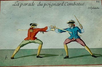 Pierre Jacques François Girard - Fencing. Hand-colored,
