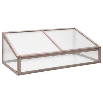 vidaXL Broeikas 110x56x39 cm vurenhout grijs, Verzenden, Nieuw