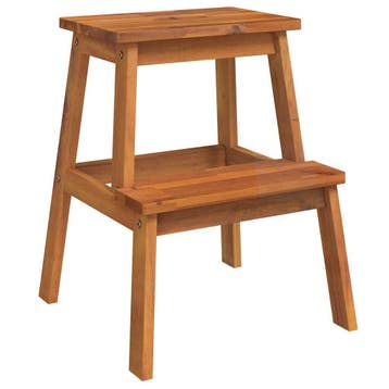 Acacia 2-staps kruk | 52% Korting | Pak die retour deal, Verzenden, Gebruikt, Hout