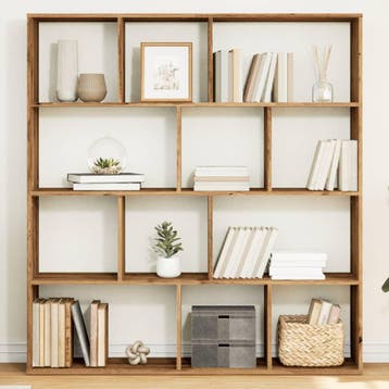 vidaXL Boekenkast 132x29x141,5 cm bewerkt hout artisanaal, Verzenden, Nieuw