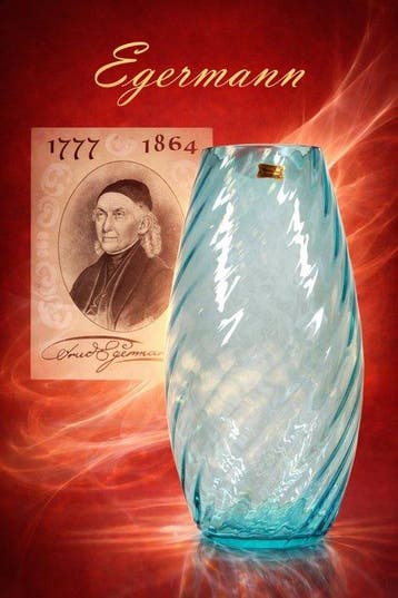 Egermann - Vaas - Kristal - Amber Kristall Vase