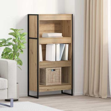 vidaXL Boekenkast Ambachtelijk Eiken 60 x 30 x 121 cm, Verzenden, Nieuw