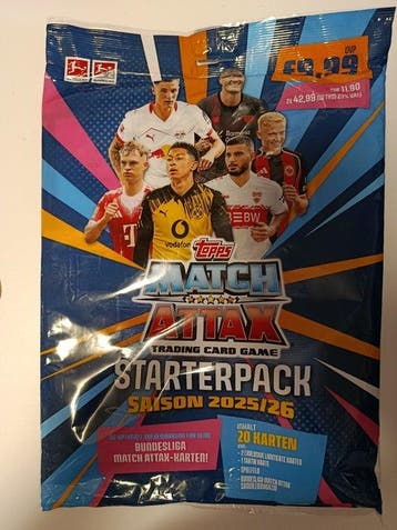 Topps Match Attax 2025/26 - Starterpack + 150 sealed Booster