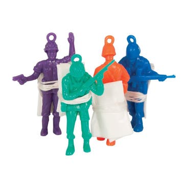 Uitdeelcadeautjes Parachutisten 6cm 6st, Verzenden