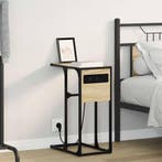 vidaXL Nachtkastje Sonoma Eik 41,5 x 26 x 60,5 cm Bewerkt, Verzenden, Nieuw