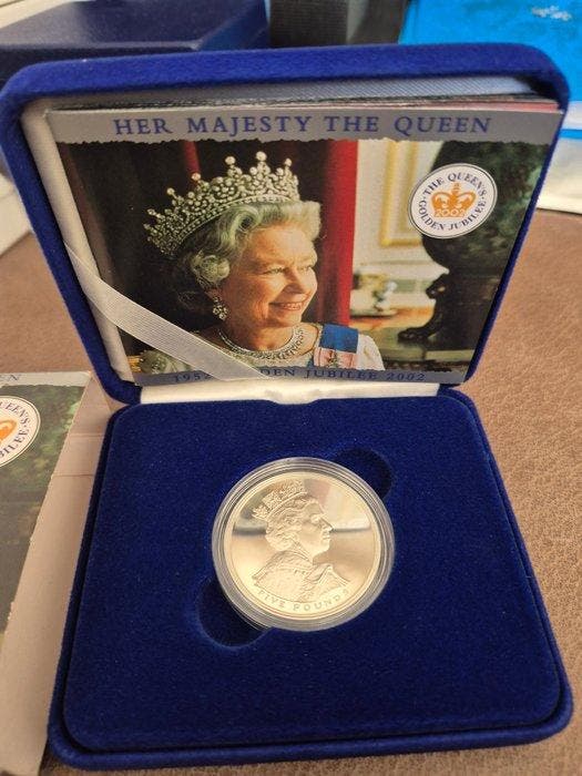 Verenigd Koninkrijk. 5 Pounds 2002 Golden Jubilee Coin, Timbres & Monnaies, Monnaies | Europe | Monnaies non-euro