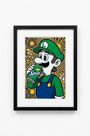 ROW - Luigi Sprite Refresh - ÉDITION UNIQUE 1/1 SIGNÉE COA, Nieuw