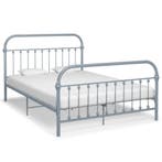 Metaal Bedframe Grijs 140x200 | Retour Deal 40% Korting, Huis en Inrichting, Slaapkamer | Bedden, Verzenden, 140 cm, 200 cm, Metaal