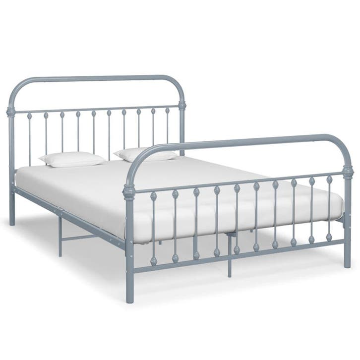 Metaal Bedframe Grijs 140x200 | Retour Deal 40% Korting, Maison & Meubles, Chambre à coucher | Lits, Envoi