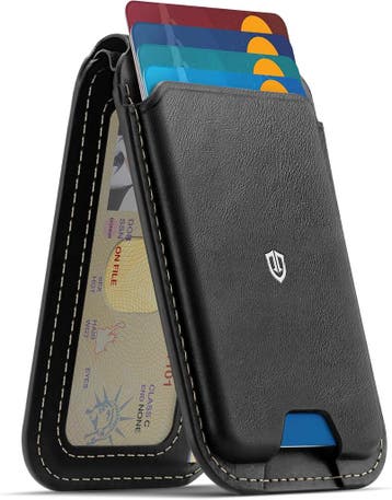 Porte-cartes MagSafe Cuir Noir - Retour client - 32% de r..., Verzenden, IPhone 14 Pro Max