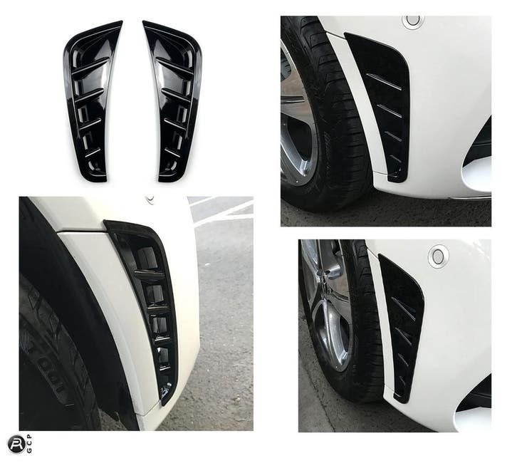 LUCHTINLAAT FRONTSPOILER ZWART VOOR MERCEDES W205 C-KLASSE +, Autos : Divers, Accessoires de voiture, Envoi
