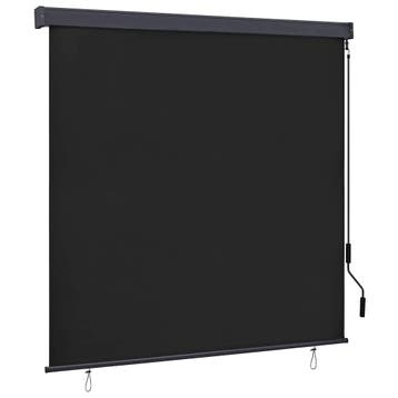 vidaXL Rolgordijn Antracietkleurig 180 x 250 cm Stof en, Verzenden, Nieuw