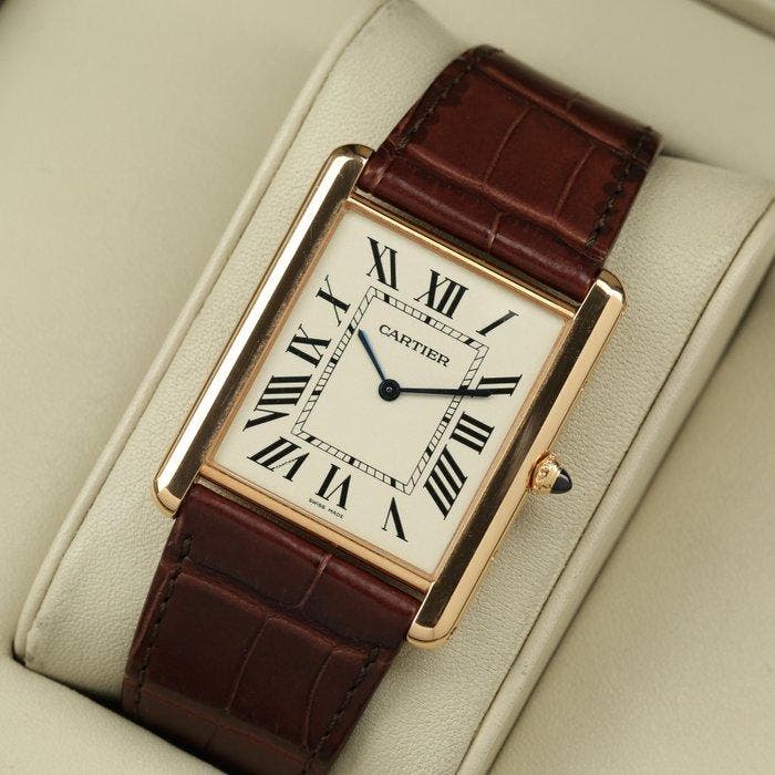 Cartier - Tank Louis XL Rose Gold - 3280 - Heren - 2010-2020, Bijoux, Sacs & Beauté, Montres | Hommes