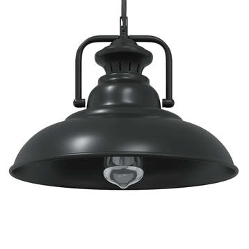 vidaXL Hanglamp E27 Ø 31 cm ijzer zwart, Verzenden, Nieuw