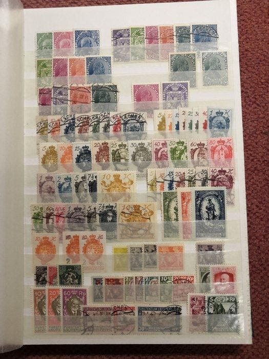 Liechtenstein 1912/1995 - Goed gevulde verzameling van oud, Timbres & Monnaies, Timbres | Europe | Belgique