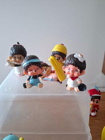 Sekiguchi - Speelgoedfiguurtjes Monchhichi - 1970-1980 -