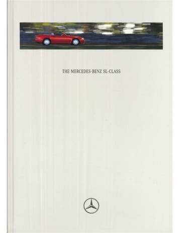 1996 MERCEDES BENZ SL HARDCOVER BROCHURE ENGELS