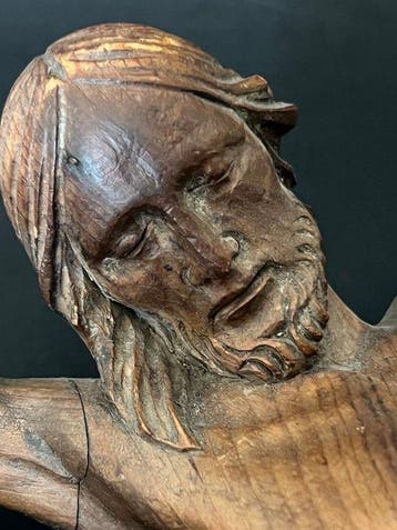 Crucifix - Hout - 1800-1850 - Corpus Christi - 50 cm