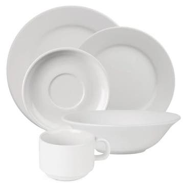 Serviesset | ATHENA | Porselein | Wit | 120 Stuks Olympia, Verzenden, Nieuw in verpakking
