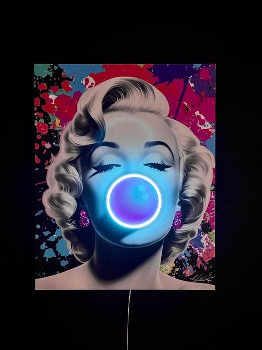 LEDMansion - Marilyn Pop Led Wall Art, Antiek en Kunst, Kunst | Designobjecten