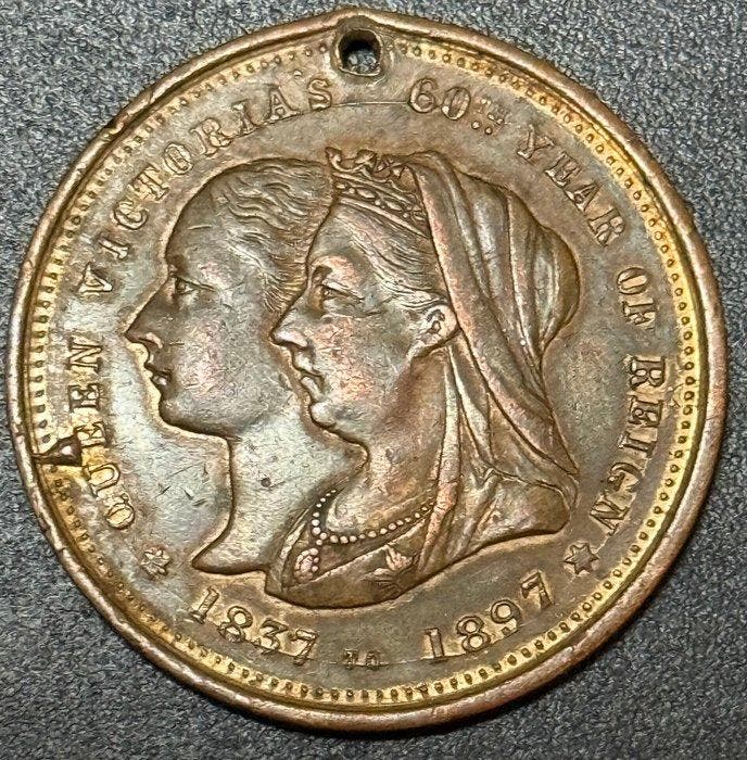Australië. 1897 Mint Error Queen Victoria Diamond Jubilee, Timbres & Monnaies, Monnaies | Europe | Monnaies non-euro