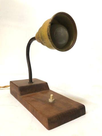 indusriel - Wandkandelaar - Hout, Metaal - Vintage uit de