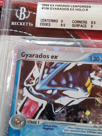Pokémon - 1 Graded card - Gyarados ex 109 Holo, Foil -, Hobby en Vrije tijd, Nieuw