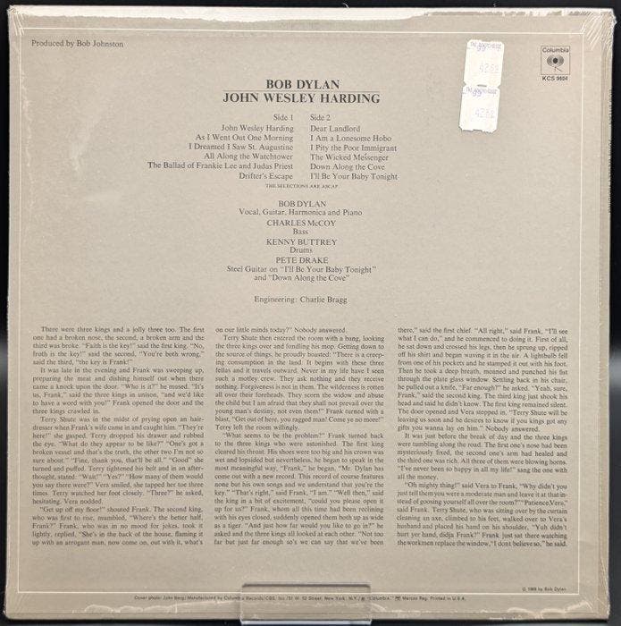 Bob Dylan - John Wesley Harding - Vinylplaat - 2e persing -, Cd's en Dvd's, Vinyl Singles