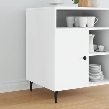 vidaXL Staande voeten 12 st Zwart 40 x 40 x 100 mm IJzer, Doe-het-zelf en Bouw, Verzenden, Nieuw